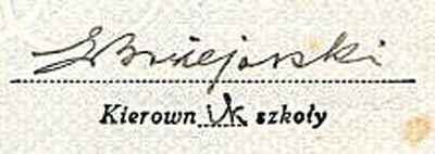 Bozejewski Ernest podpis